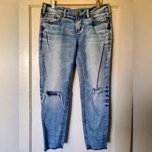 Silver Jeans Suki Mid Ankle Skinny Jeans💙